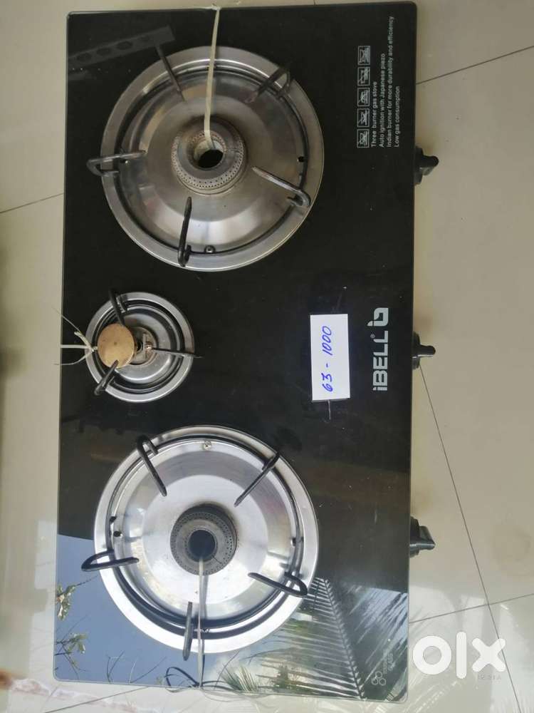 gas stove 3 burner glass top GAS STOVE