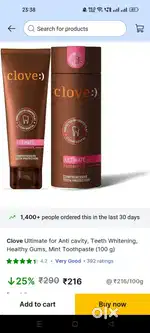 Clove tooth paste