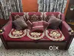 Sheesham wood sofa cum bed 2 + 1