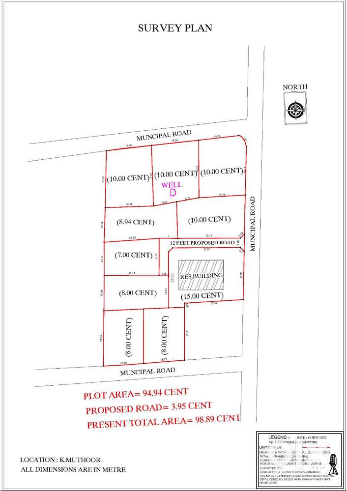 Plots in Kuttapuzha / Kizhakkenmuthoor