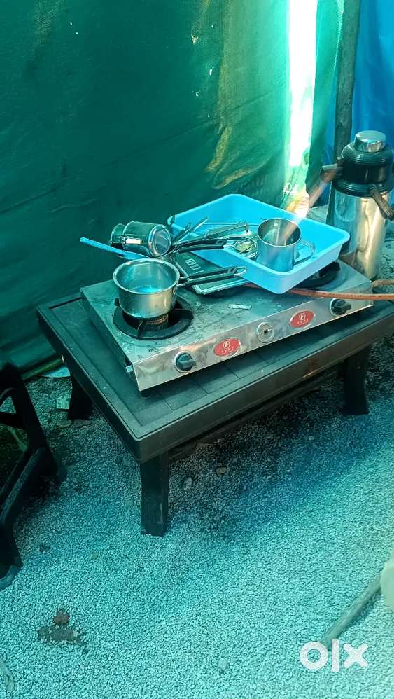 Tea stall for sale including fridge also