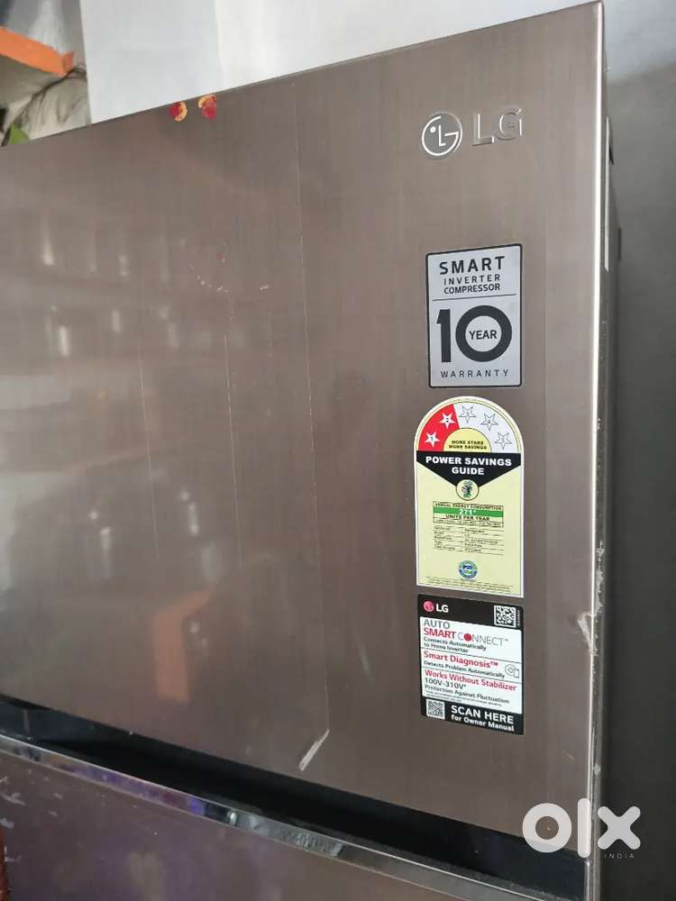 Lg fridge double door 272 litres