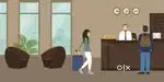 Male staff for front office manager in 3 star hotel rooms