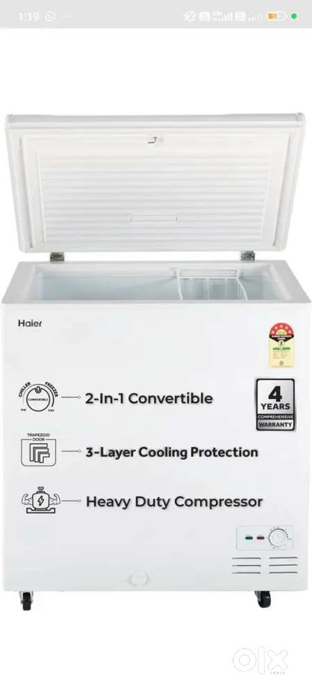 Haier 218 ltr deep freezer available