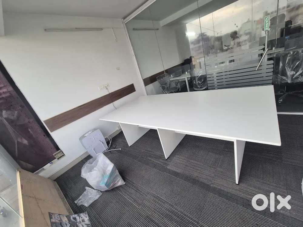 Conference table chairs floor matt all office setup available