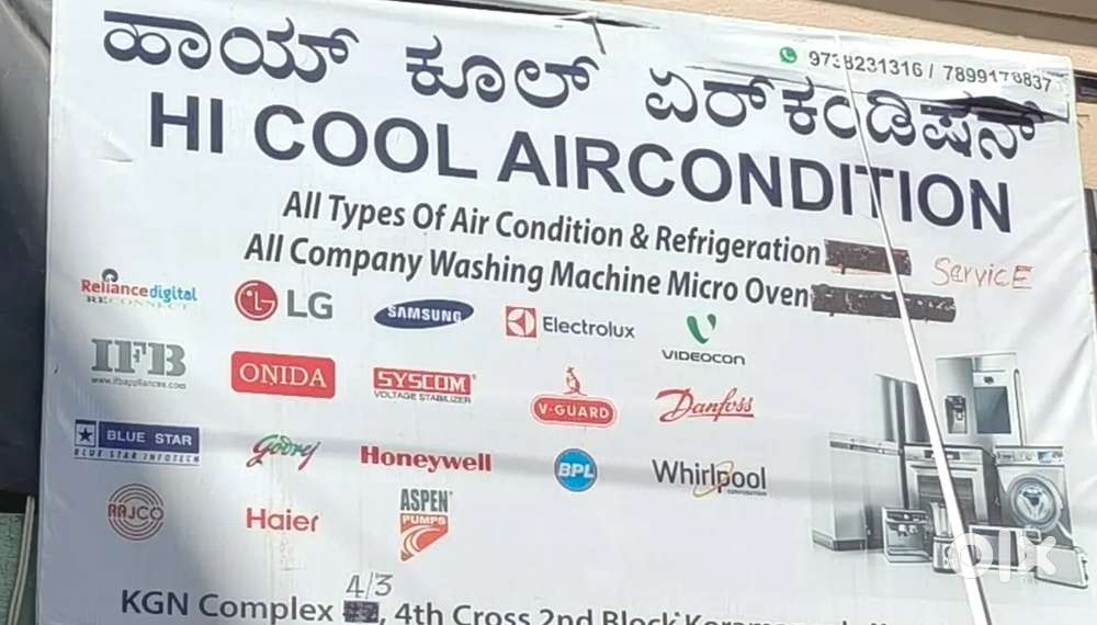 Aircondition repair and service sales