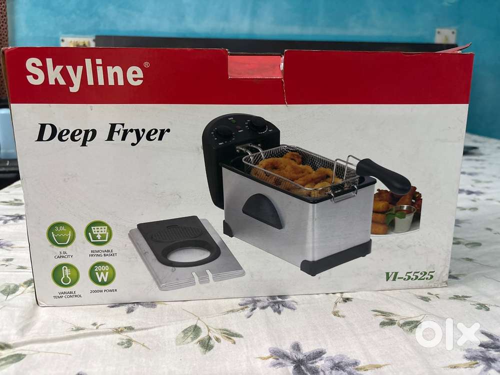 NEW! Skyline 3L Deep Fryer (VI-5525) - 2000W Timer, Unused