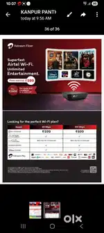 Airtel Brodband conection
