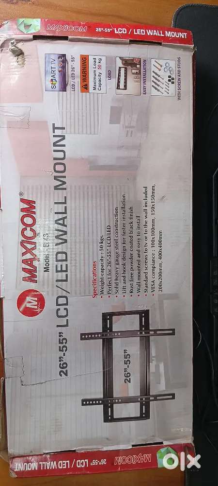 MAXICOM Heavy Duty LCD/LED TV Wall Mount 26–55  Fits Smart TVs