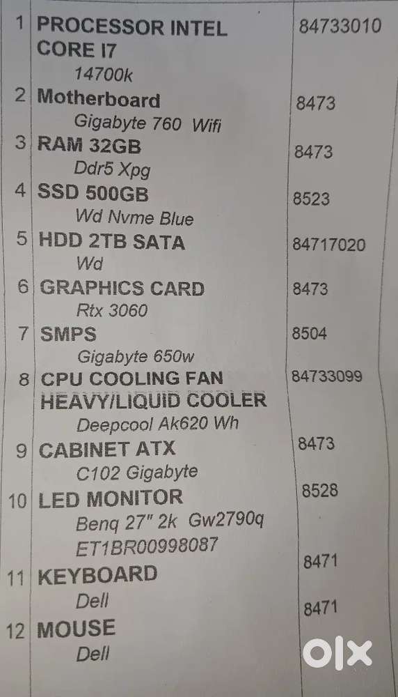 New i7pc.14th.k..with banq window.. mouse keyboard...