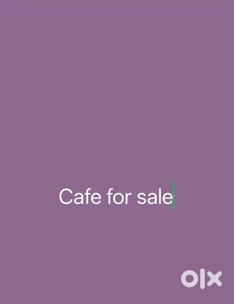 Cafe for sale
