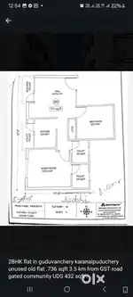 2 bhk flat at urapakkam For rent or lease immediate Possession