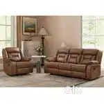 Wala: Recliner sofa set 3+1R at emi available Aliyar Arham Recliner