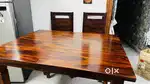 Brand New Sheesham 4 Seater Dinning Table 4*3 Size