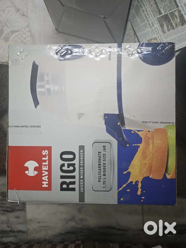 Havells Rigo Jucer Mixer Grinder 1.75ltr (Brand New)