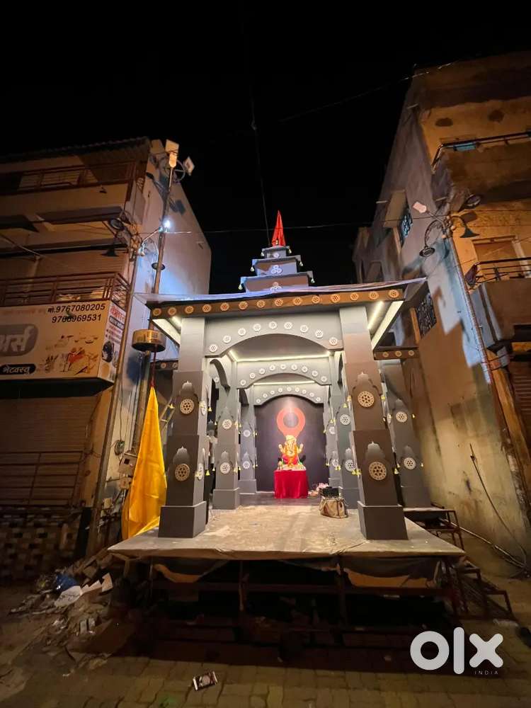 Full Decoration Setup For Ganpati & Navratri