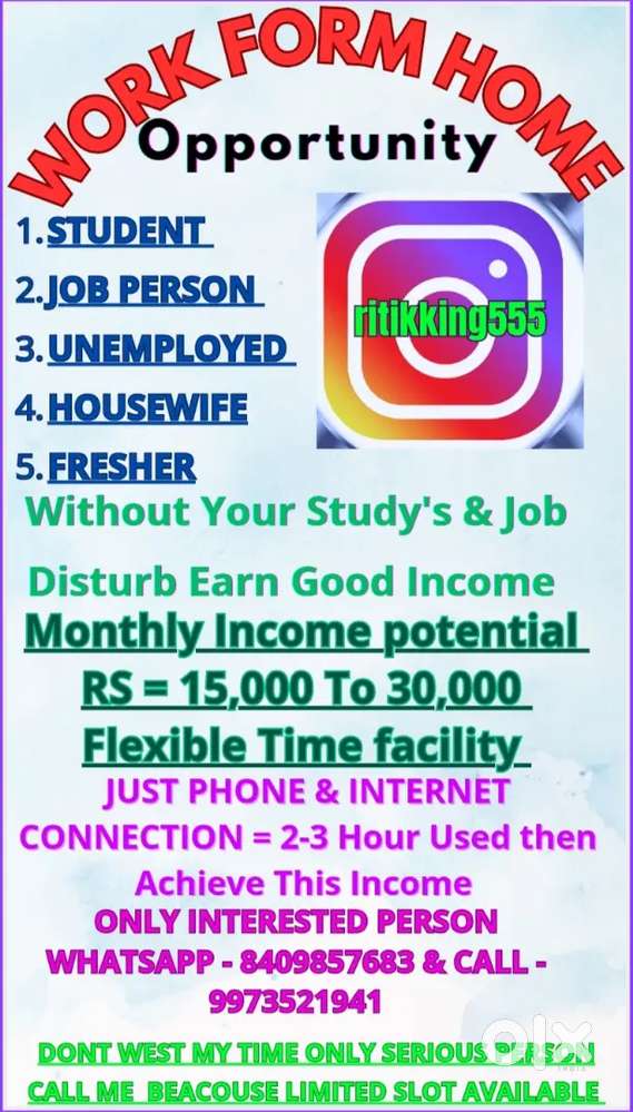 I NEED 10 PERSON URGENTLY WORK FROM HOME OPPORTUNITY