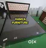 HAMZA FURNITURE New designer stylish look particle wood Bed 5x6