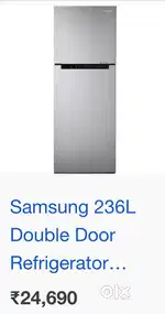 Samsung - 236 lts : Double Door