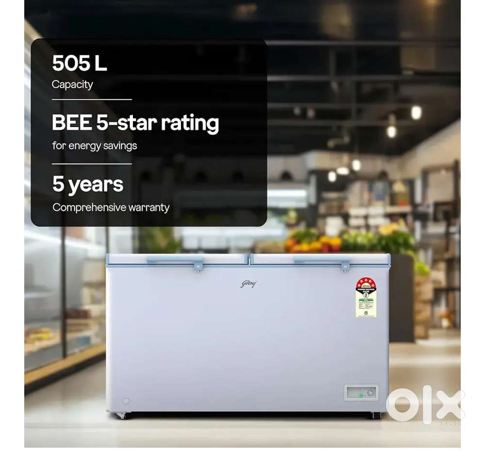 Godrej double door frzzer 505L