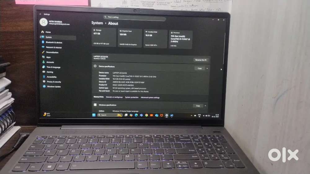 Lenovo slim 5 Leptop