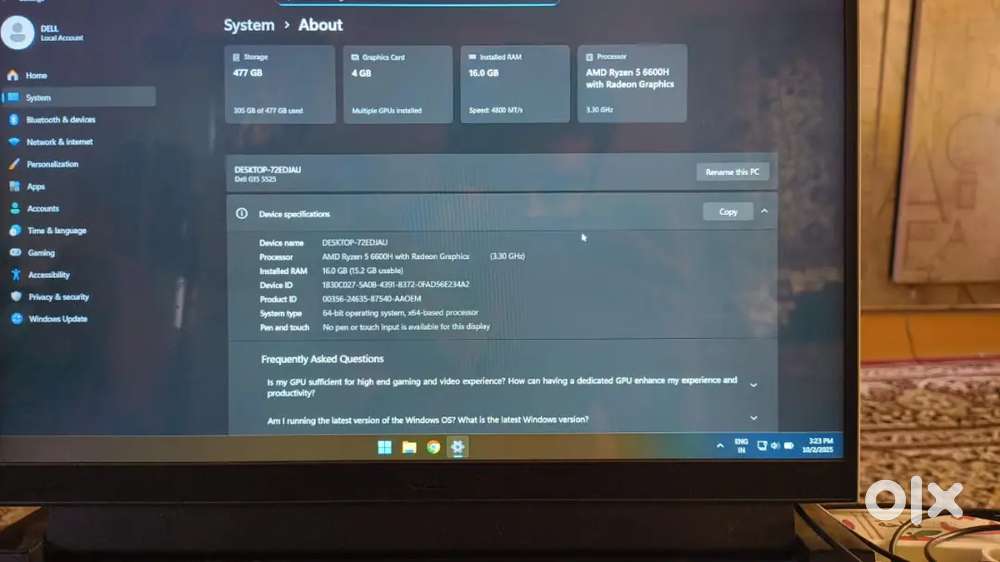 Dell gaming laptop