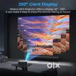 Buy 200Inch 4K Android Projector watch TV Movies Cricket on Big Screen