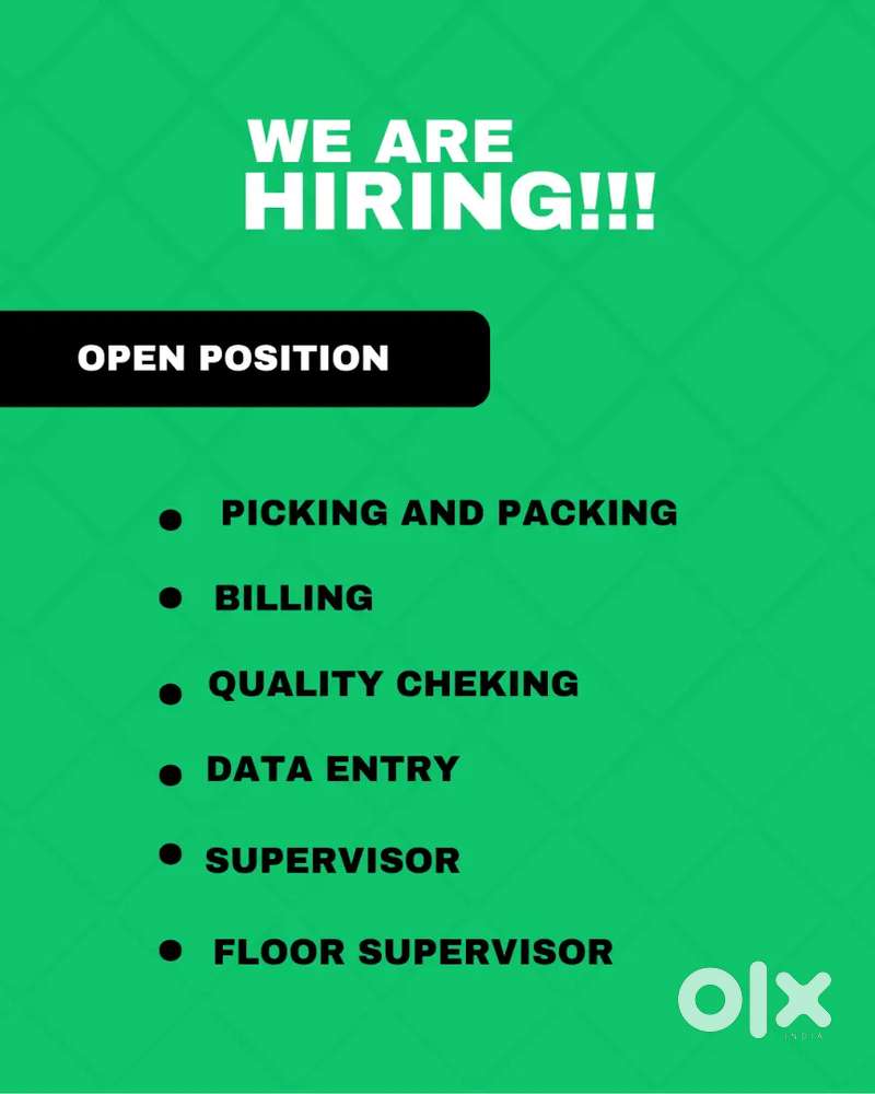 WE ARE HIRING FOR DATE ENTRY OPERATOR