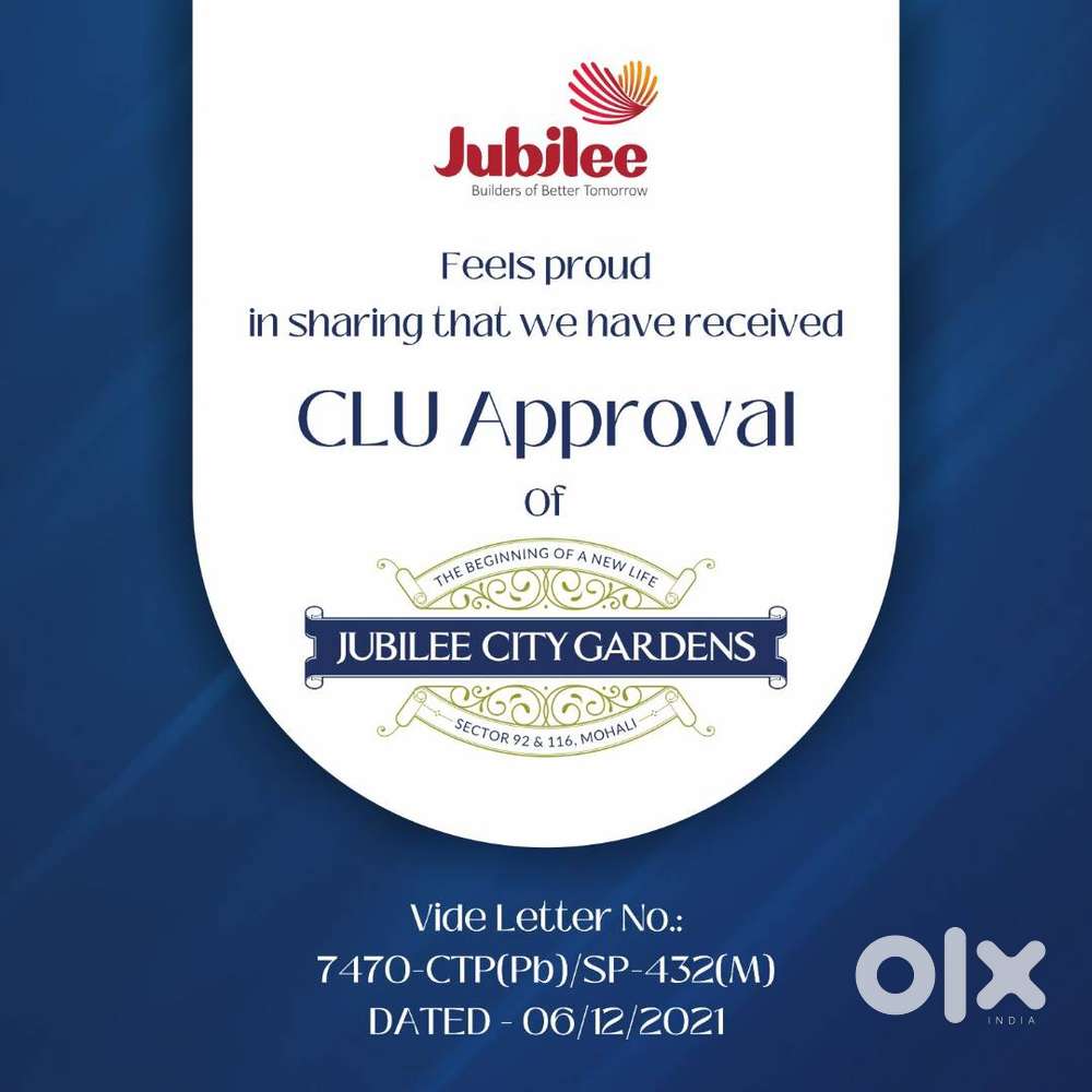 350 sq yds Plot Jubilee Parkfield New Chandigarh