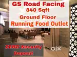 GS Road Facing Ground Floor Running Food Outlet