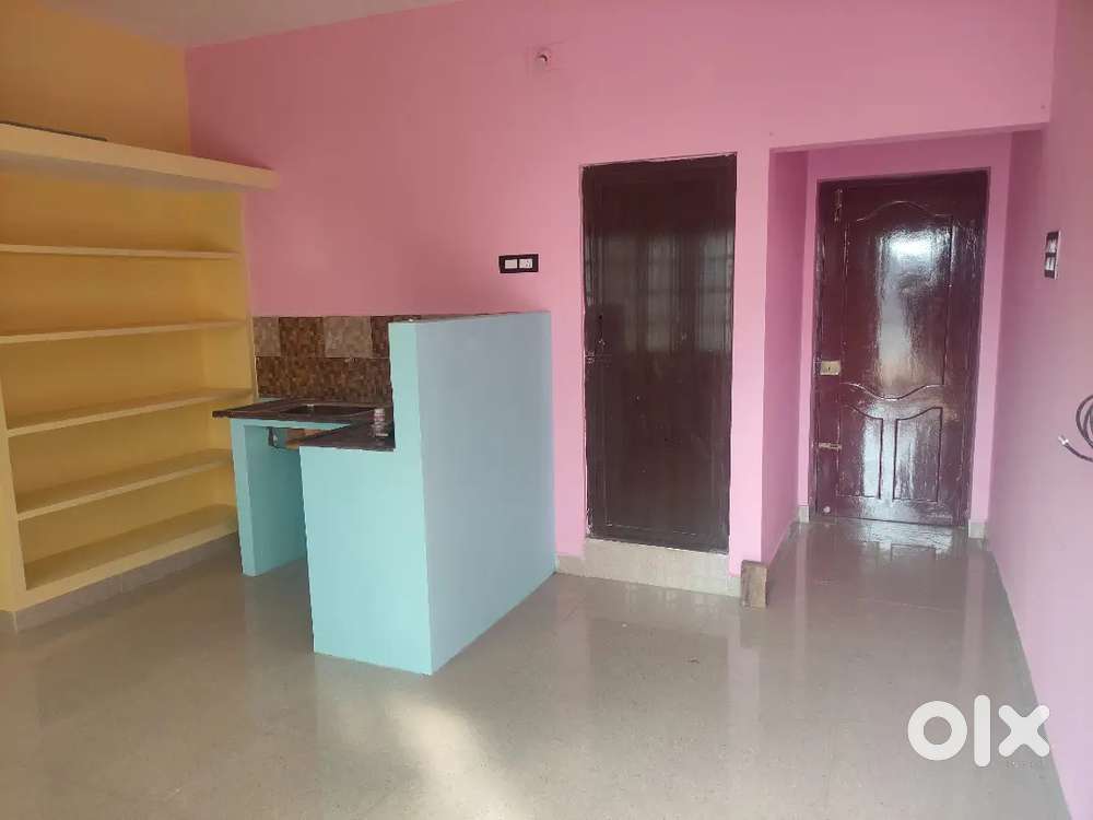 Single room with attached kitchen and bathroom for rent.