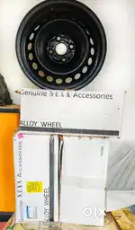 Baleno brand new 15 inch black steel wheel rim 4 piece)