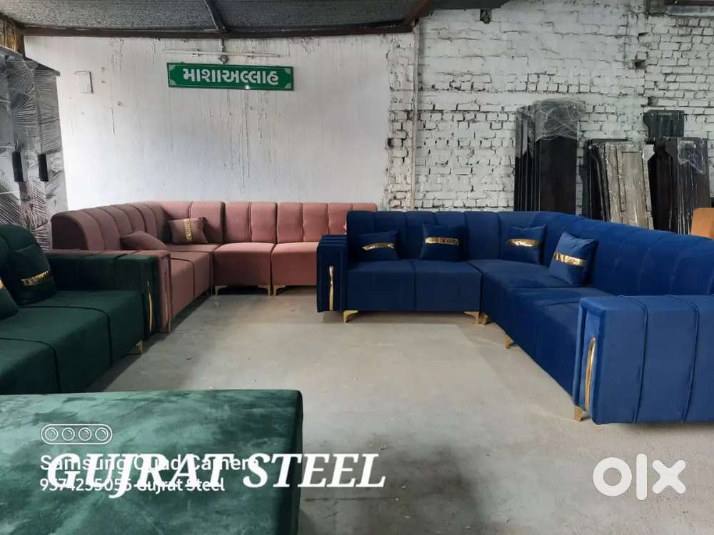 L shape vvip sofa set new brand