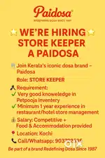 Restaurant store supervisor