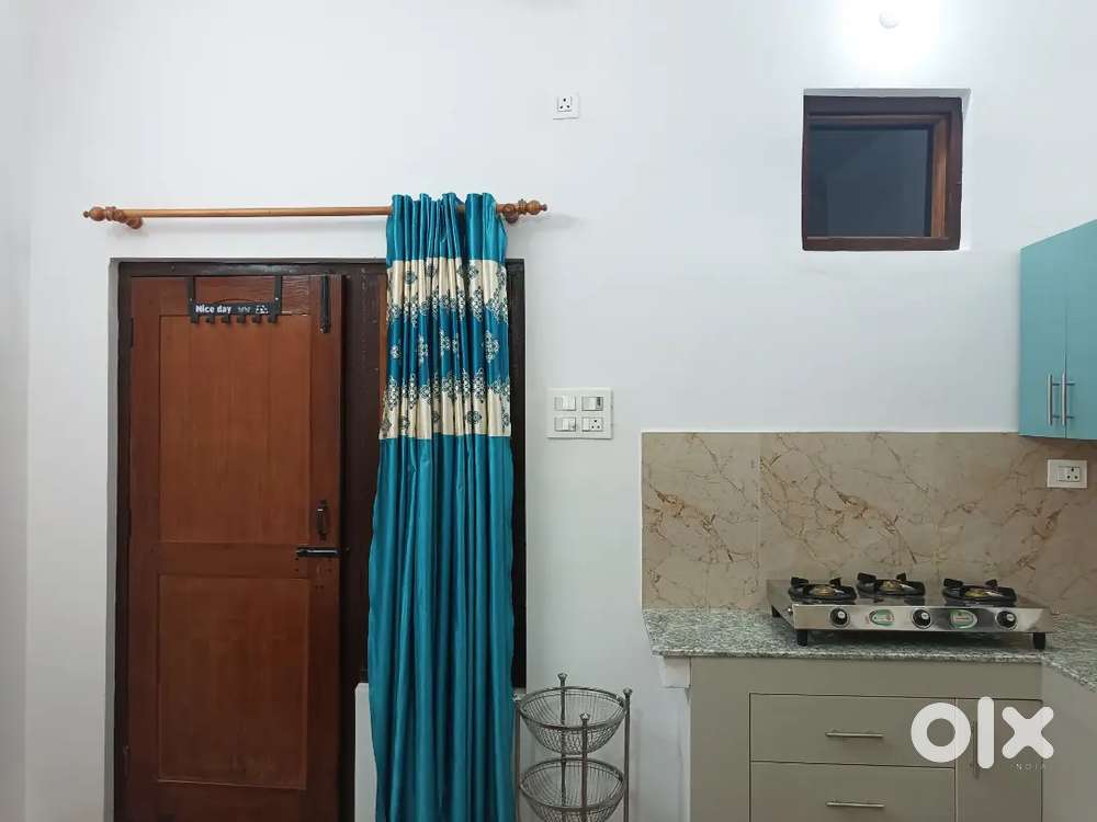 To let brandnew semifurnished  1bk with open terrace   at nawabi road.