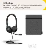 New Jabra Evolve2 30 Se On Ear Wired Stereo Noise- Black