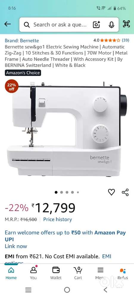 EELECTRIC SEWING MACHINE FOR SALE