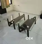Centre Table Set with Glass Top