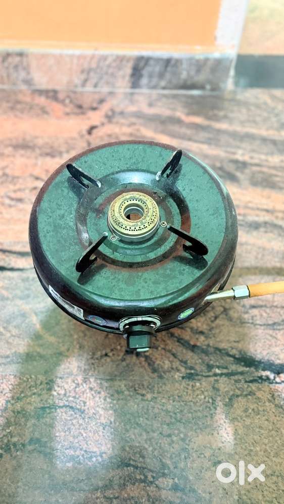 Single gas top stove burner