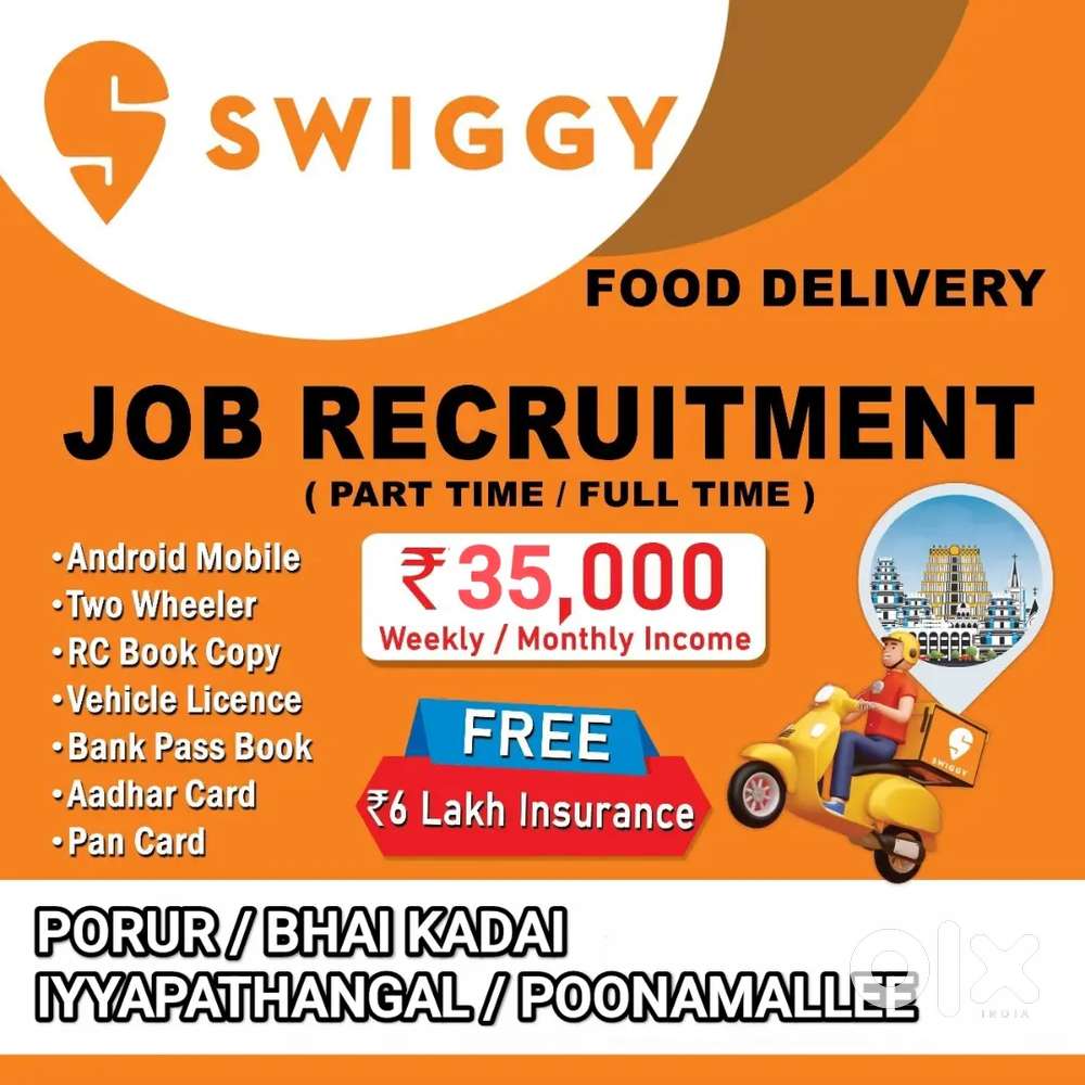 SWIGGY PORUR INSTAMART/FOOD DELIVERY FIRST WEEK MG 8050₹