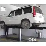 Car And Bike Washing Machine With Hydraulic Press Lift