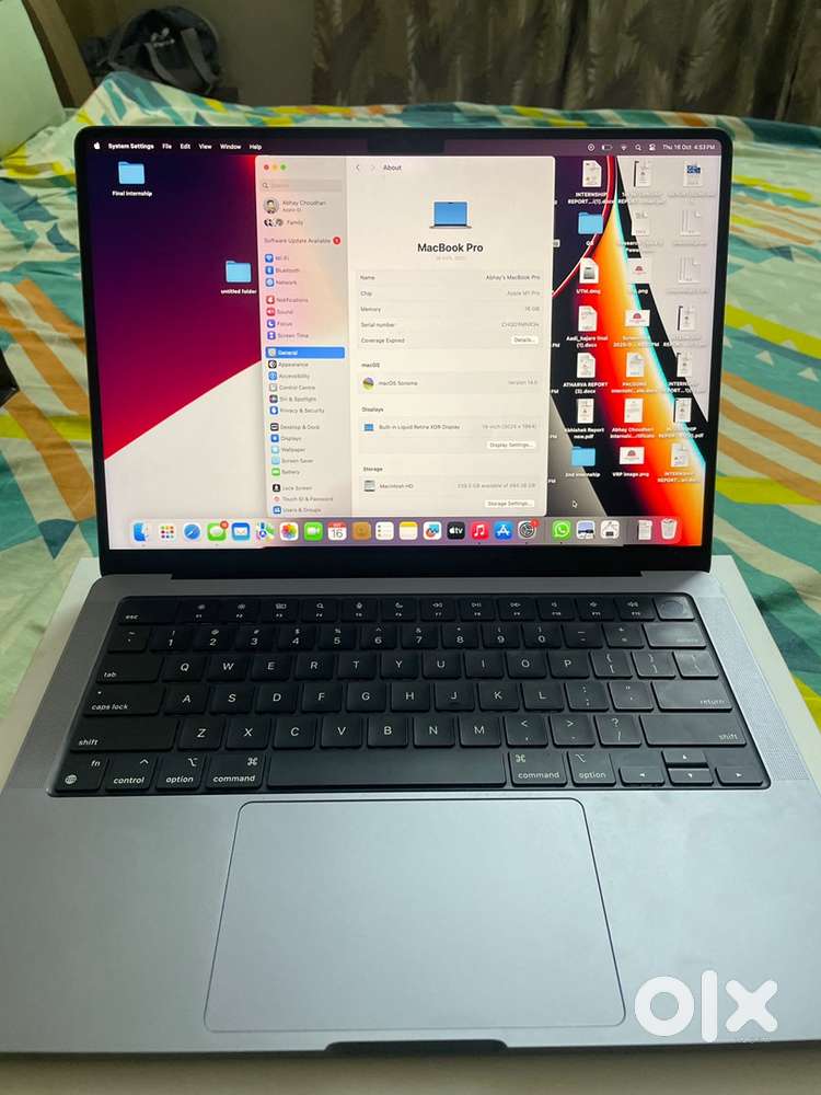 Macbook pro 14inch m1pro chip