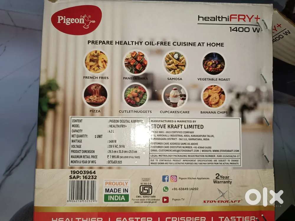 Pigeon Air Fryer