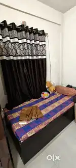 Cot with matress and 3 seater sofa and side table