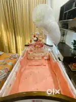 Kids bed with protective beddings