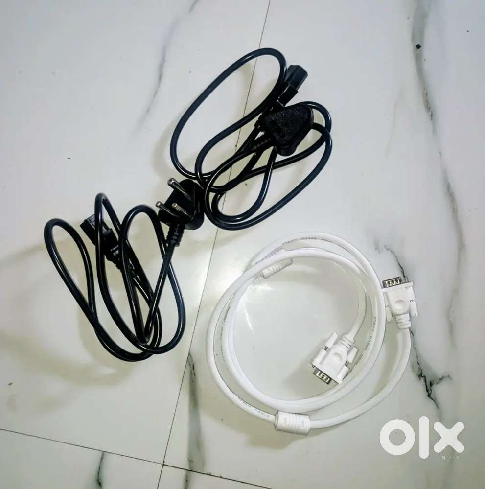 VGA CABLE BRAND NEW CONDITION WITH 2 POWER SUPPLY CABLES 1.5 M