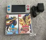 Nintendo Switch Lite Handheld Console Pokemon Zacaian Zamazenta Used