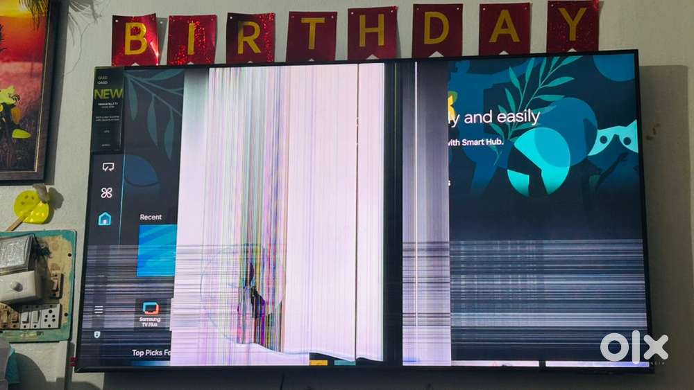 Samsung tv 55 qled    Q 60d model  display problem