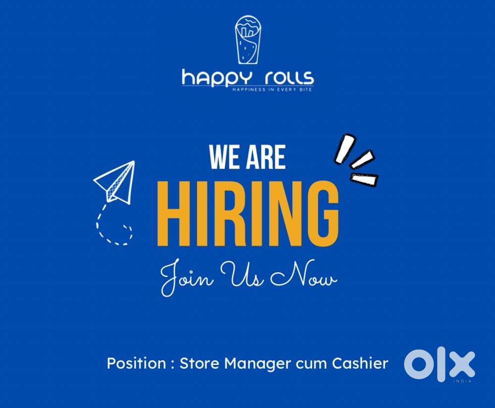Store Manager cum Cashier