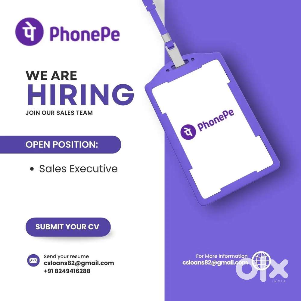 Field sales Executive ( both Freshers & Experienced)
